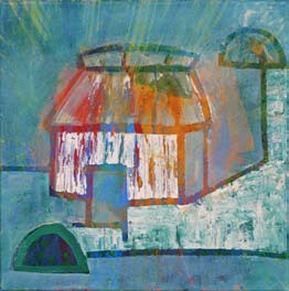 “Casa Maya” Mixta sobre tela 30 x 30 cm