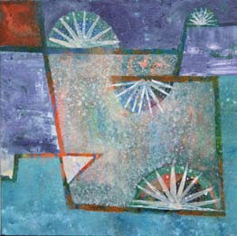 Oro Verde Mixta sobre tela 30x30