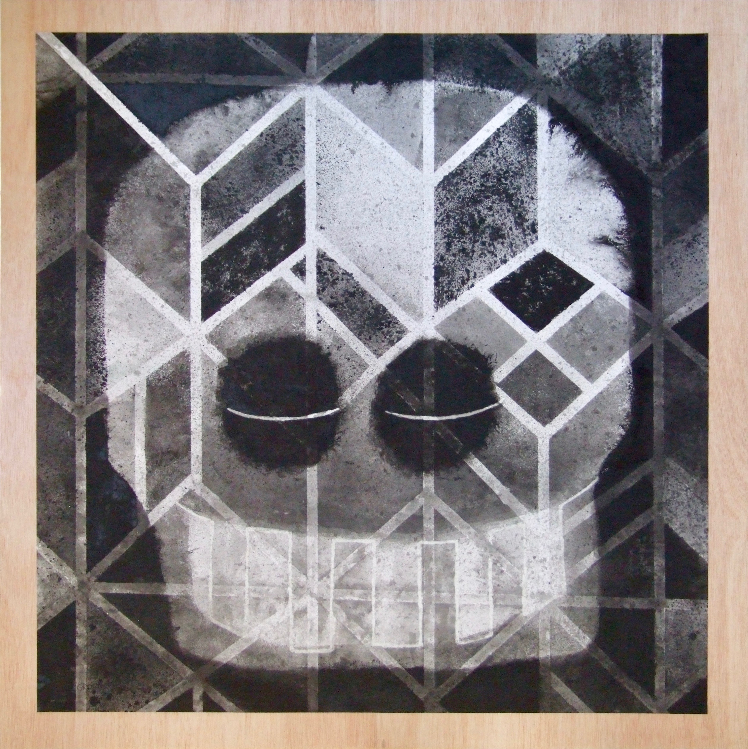 Bella durmiente.tinta/madera130x130cmGrosado